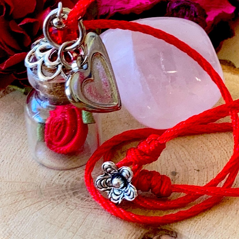 Rose 🌹In the bottle necklace